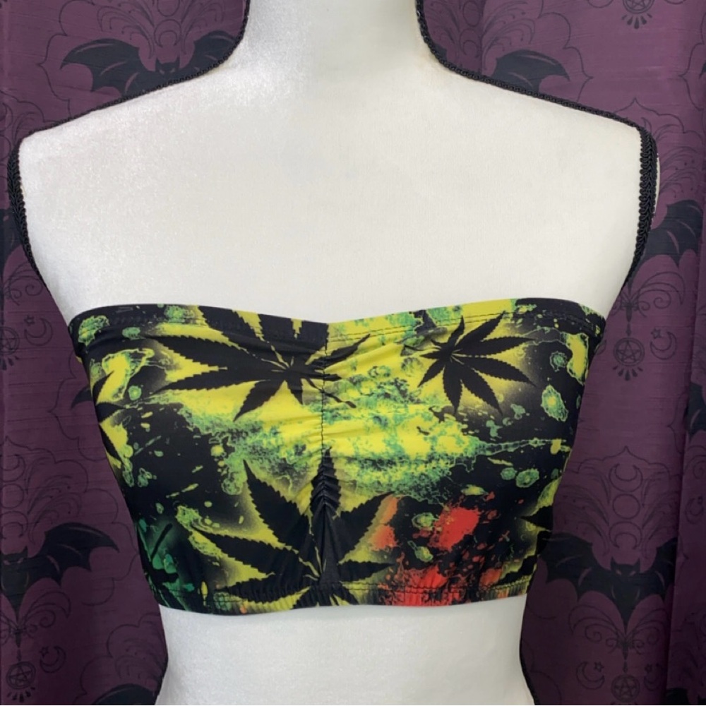 Snoop Dogg x See You Monday Leaf tube top bandeau top